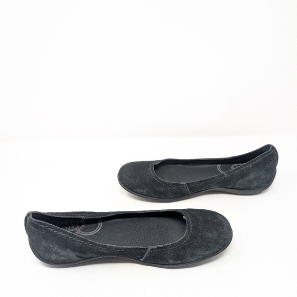 Merrrell Black Suede Ballet Flats Comfort Size 9 - Picture 4 of 8